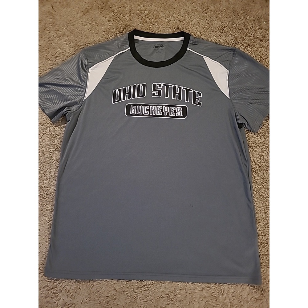 Ohio State Buckeyes Shirt adult 2X varsity authentic apparel gray crew